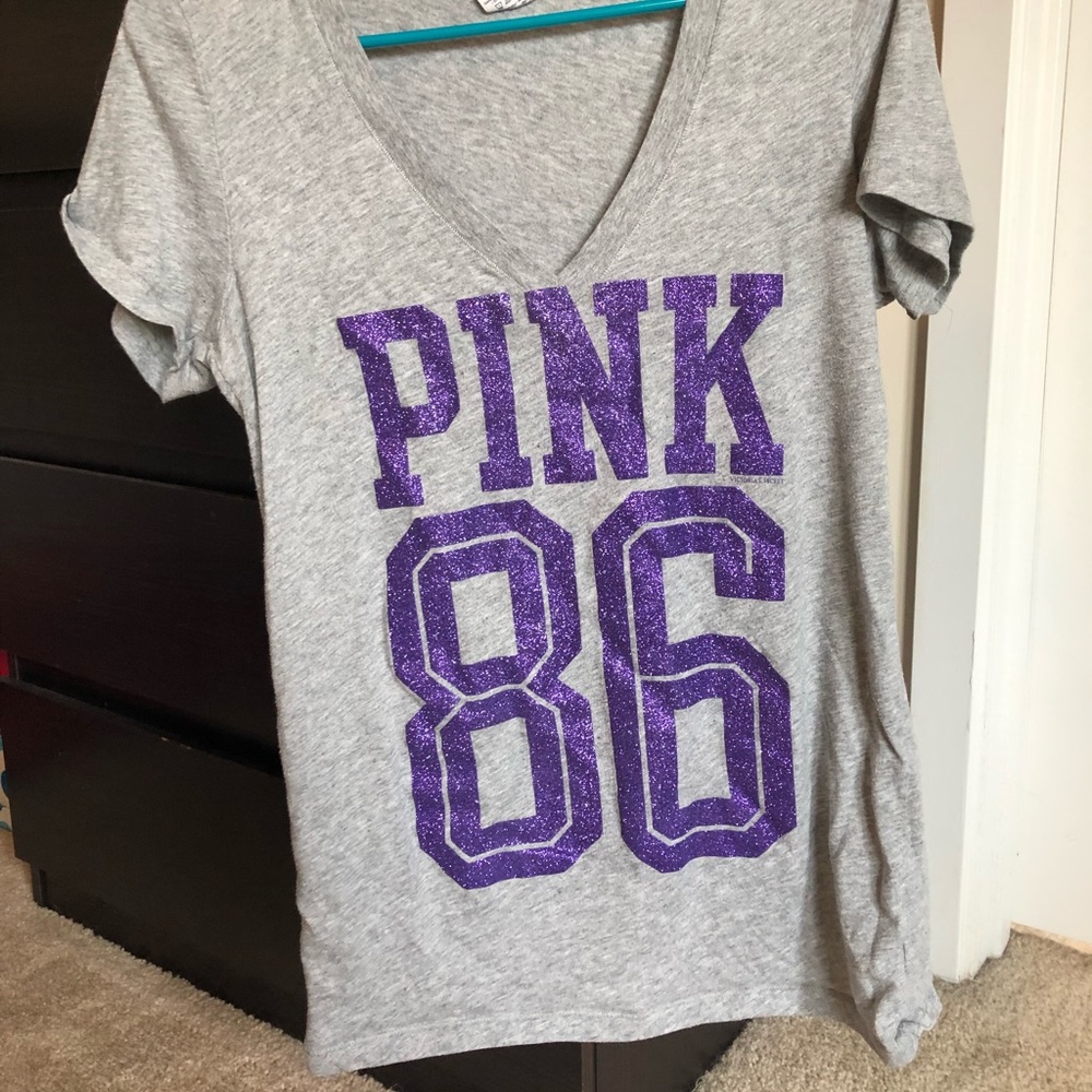 V neck T-shirt Victoria’s Secret Pink 86